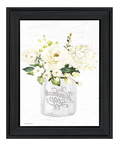 Bathroom Flower Ja Black Framed Print Bathroom Wall Art HomeRoots