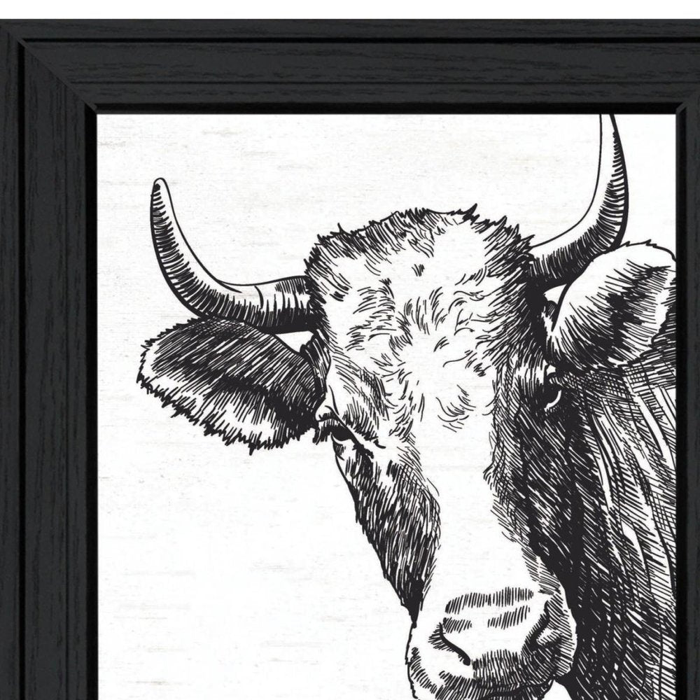Herd That Black Framed Print Bathroom Wall Art HomeRoots