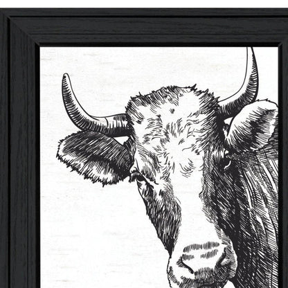 Herd That Black Framed Print Bathroom Wall Art HomeRoots
