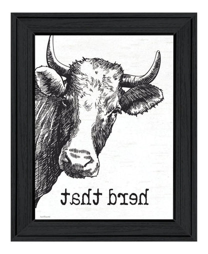 Herd That Black Framed Print Bathroom Wall Art HomeRoots