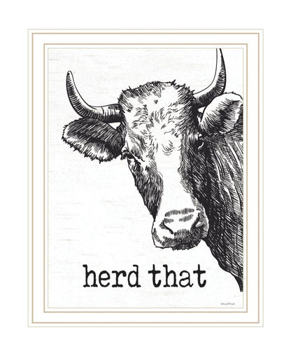 Herd That White Framed Print Bathroom Wall Art HomeRoots