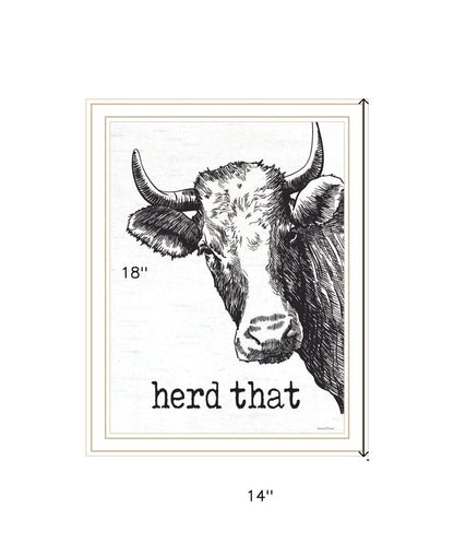 Herd That White Framed Print Bathroom Wall Art HomeRoots