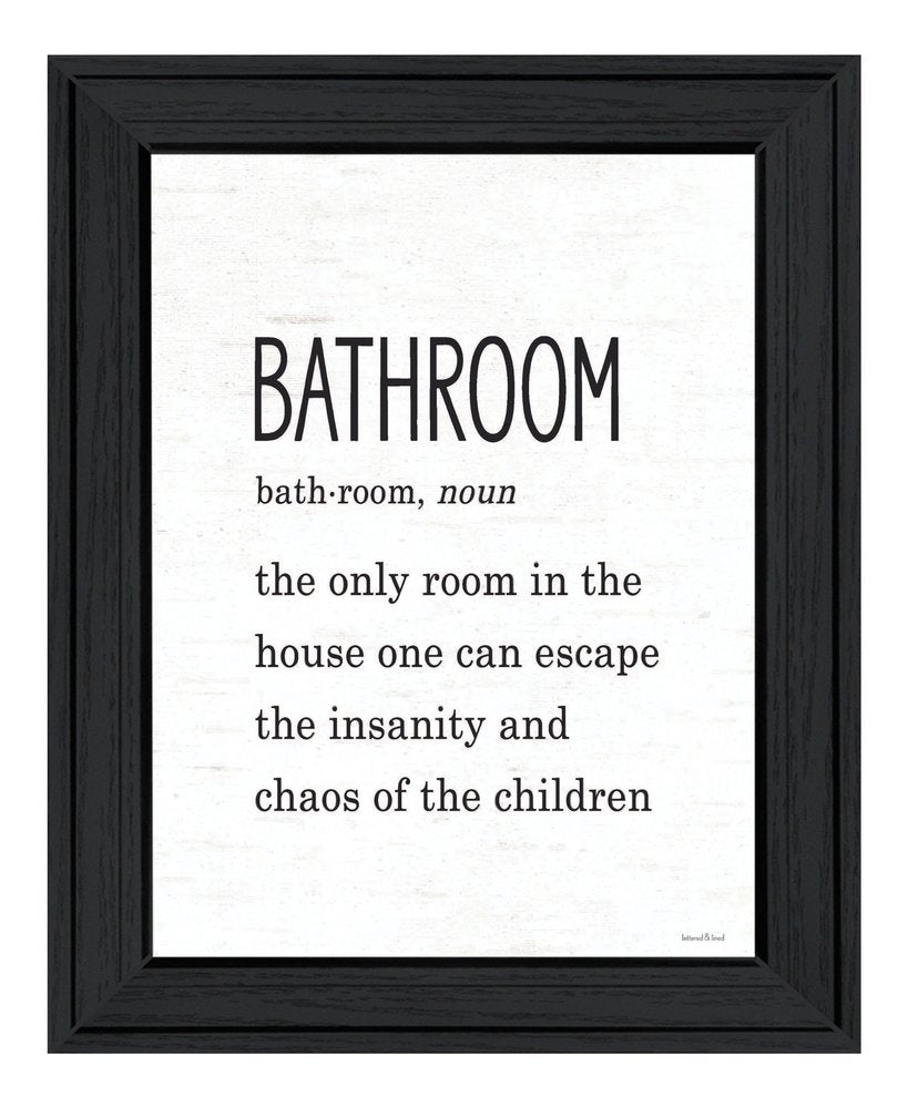 Bathroom Escape Black Framed Print Bathroom Wall Art HomeRoots