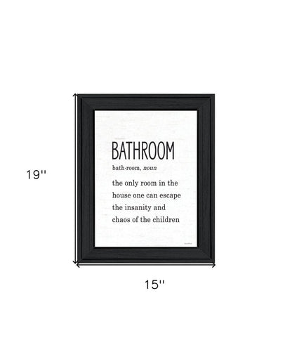 Bathroom Escape Black Framed Print Bathroom Wall Art HomeRoots