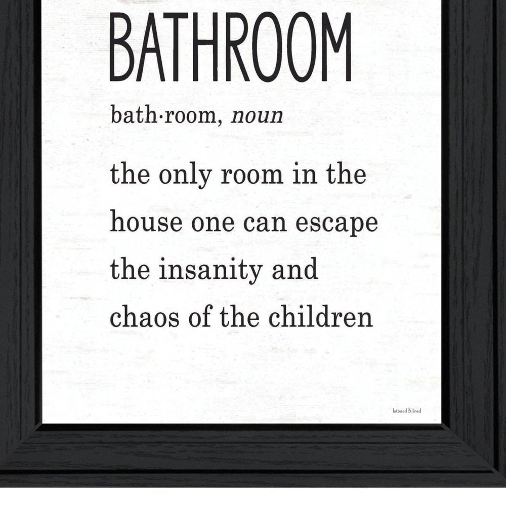 Bathroom Escape Black Framed Print Bathroom Wall Art — view 4