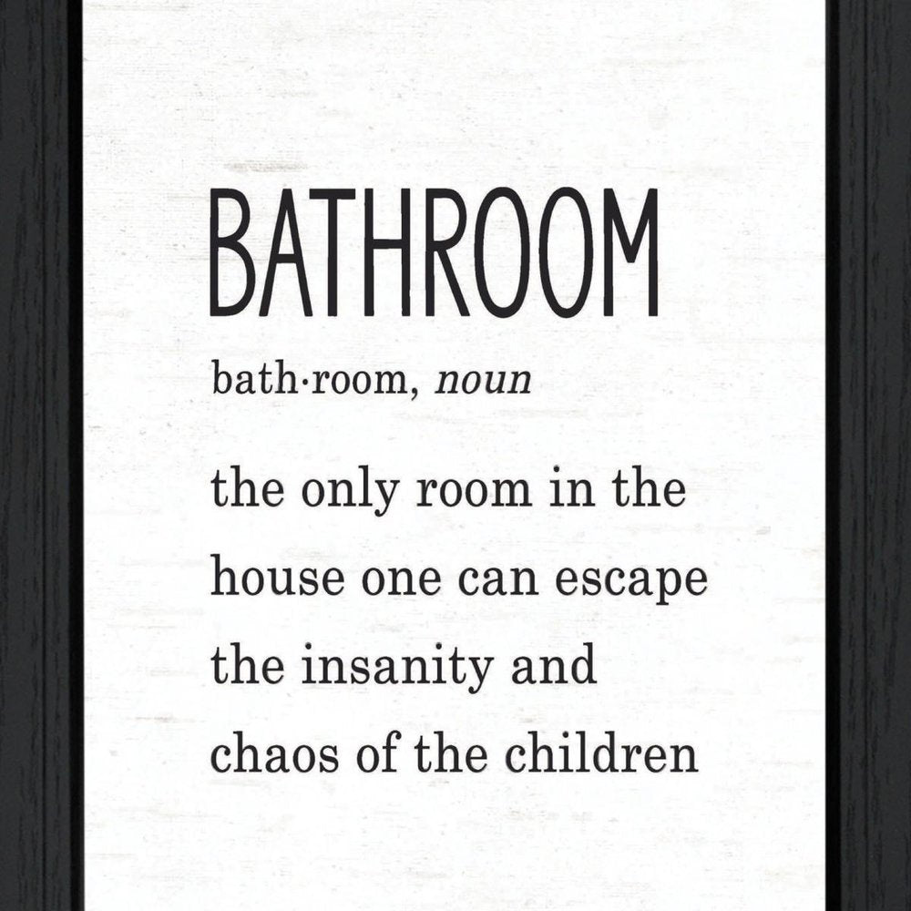 Bathroom Escape Black Framed Print Bathroom Wall Art — view 5