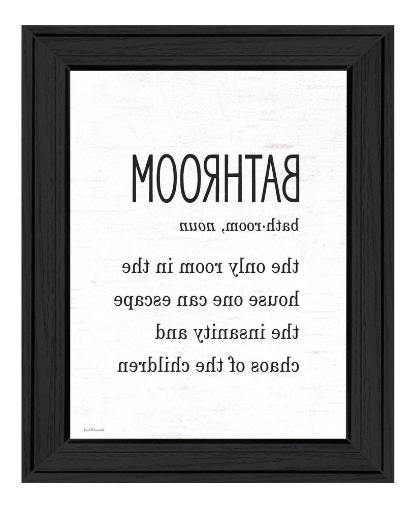 Bathroom Escape Black Framed Print Bathroom Wall Art HomeRoots