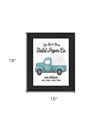 Toilet Paper Co Black Framed Print Bathroom Wall Art HomeRoots