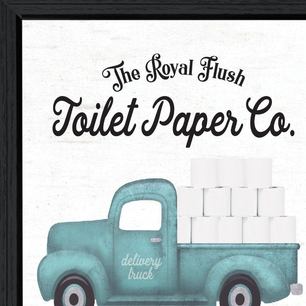 Toilet Paper Co Black Framed Print Bathroom Wall Art — view 3