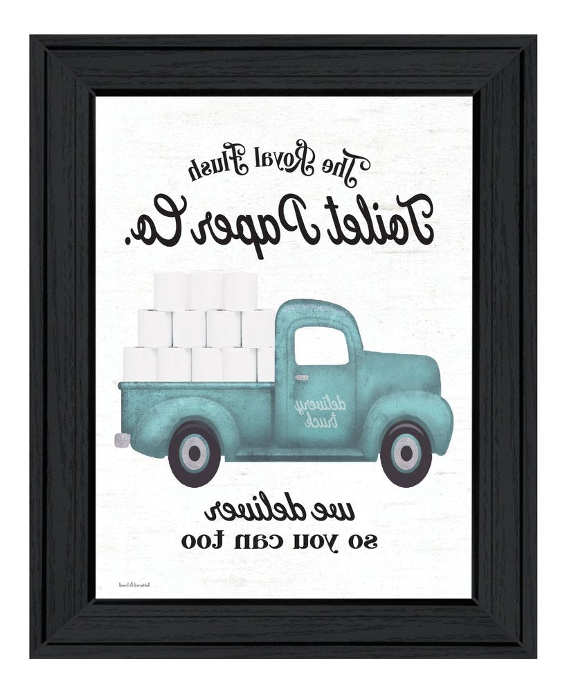 Toilet Paper Co Black Framed Print Bathroom Wall Art HomeRoots