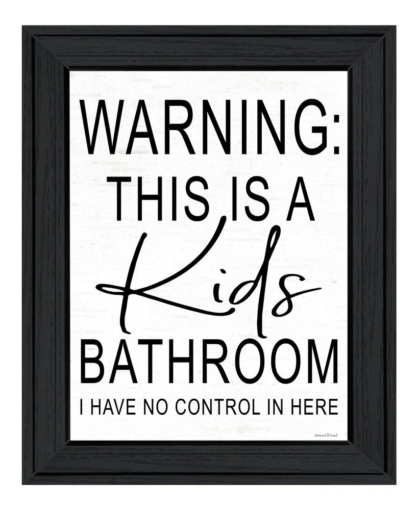 Kids Bathroom Black Framed Print Bathroom Wall Art HomeRoots