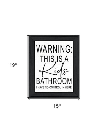 Kids Bathroom Black Framed Print Bathroom Wall Art HomeRoots