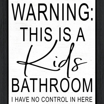 Kids Bathroom Black Framed Print Bathroom Wall Art HomeRoots