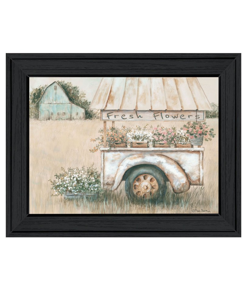 Fresh Flowers For Sale Black Framed Print Wall Art HomeRoots