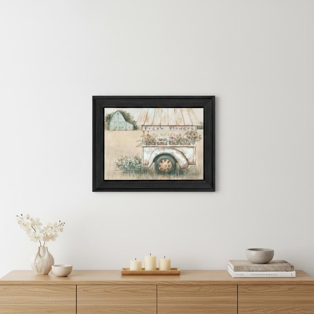 Fresh Flowers For Sale Black Framed Print Wall Art HomeRoots
