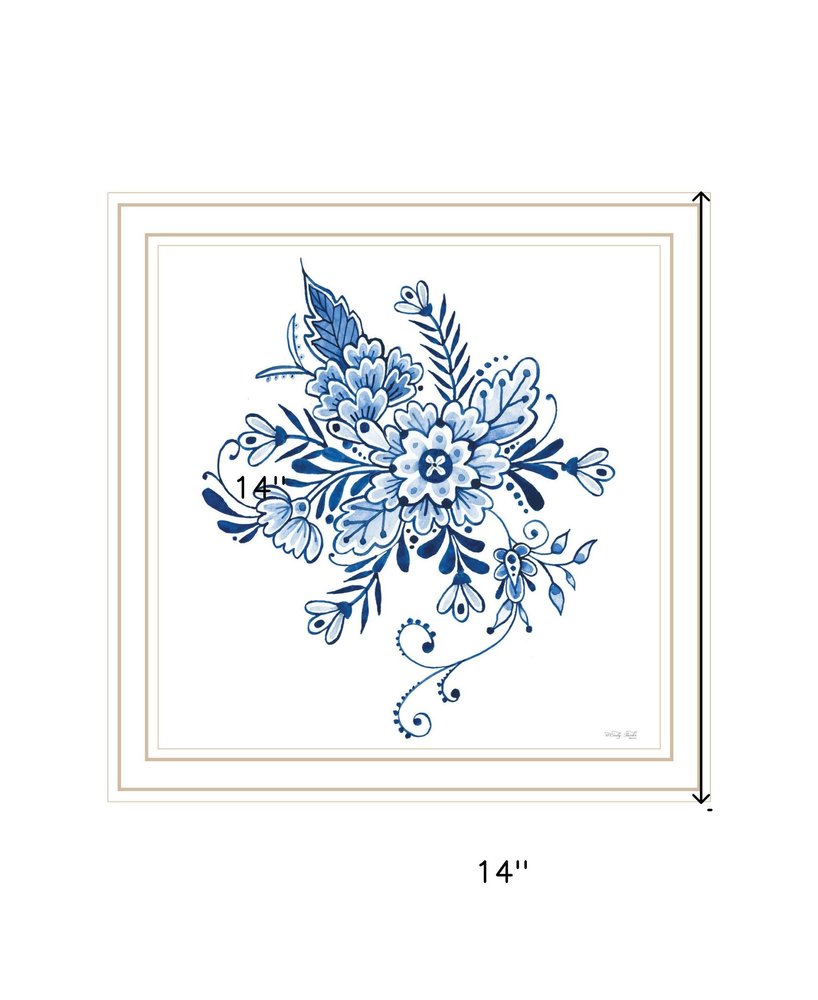 Floral Calligraphy Sketches Black Framed Print Wall Art HomeRoots