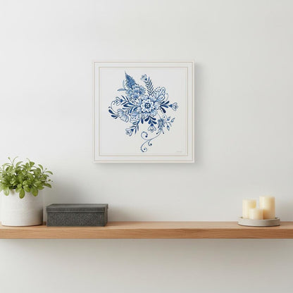 Floral Calligraphy Sketches Black Framed Print Wall Art HomeRoots