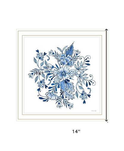 Floral Calligraphy Sketches Black Framed Print Wall Art HomeRoots