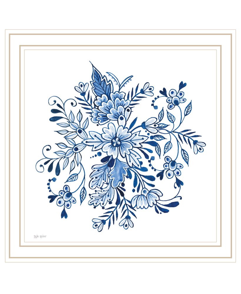 Floral Calligraphy Sketches Black Framed Print Wall Art HomeRoots