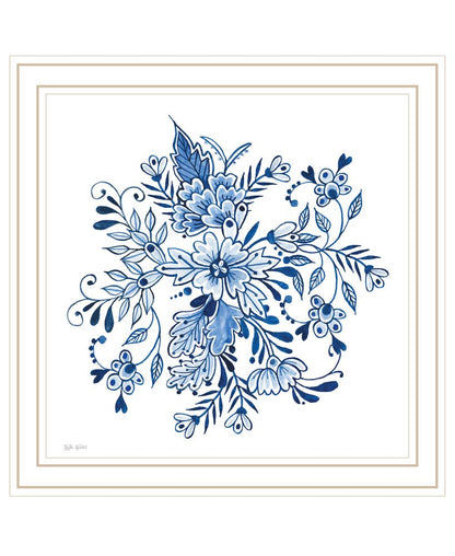 Floral Calligraphy Sketches Black Framed Print Wall Art HomeRoots