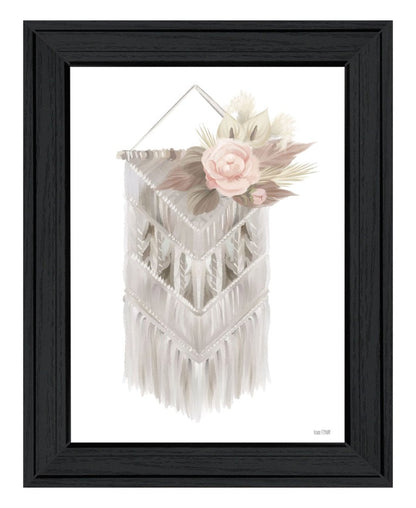 BOHEMIAN MACRAME Black Framed Print Wall Art HomeRoots