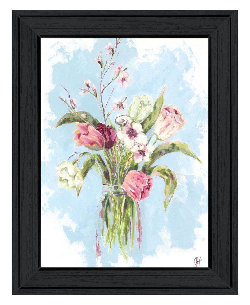 Flourish Black Framed Print Wall Art HomeRoots