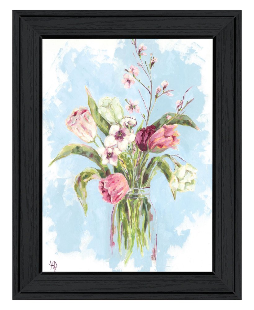 Flourish Black Framed Print Wall Art HomeRoots