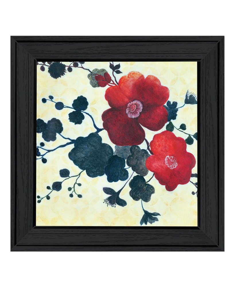 Japanese Blossoms Black Framed Print Wall Art — view 3