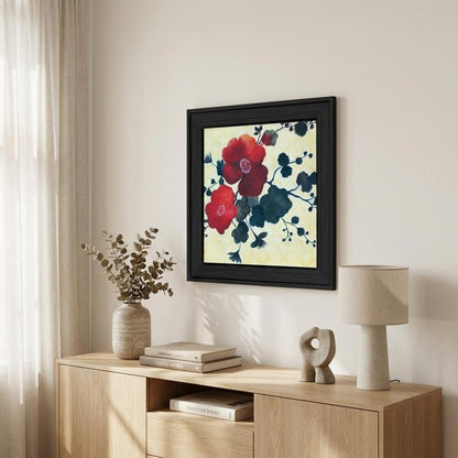Japanese Blossoms Black Framed Print Wall Art HomeRoots