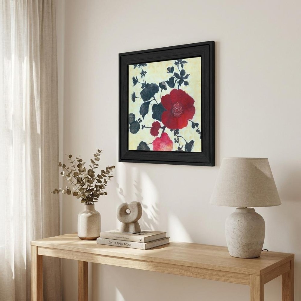 Japanese Blossoms Black Framed Print Wall Art HomeRoots