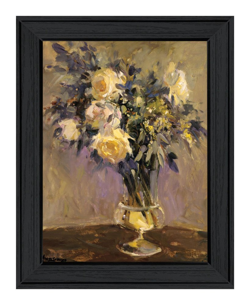 Evening Vase Black Framed Print Wall Art — view 1
