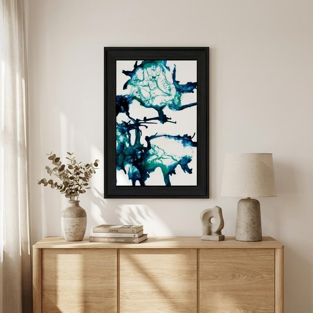Ocean Living Black Framed Print Wall Art — view 4