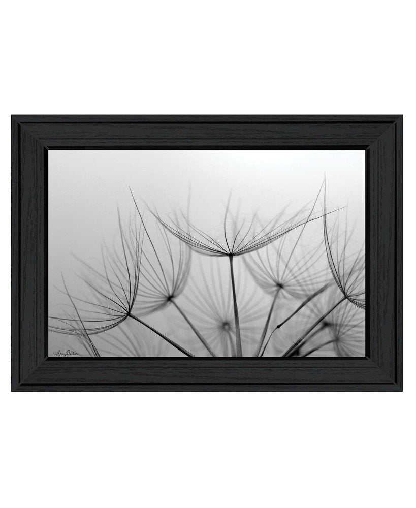 Love is a Delicate Flower Black Framed Print Wall Art — view 1