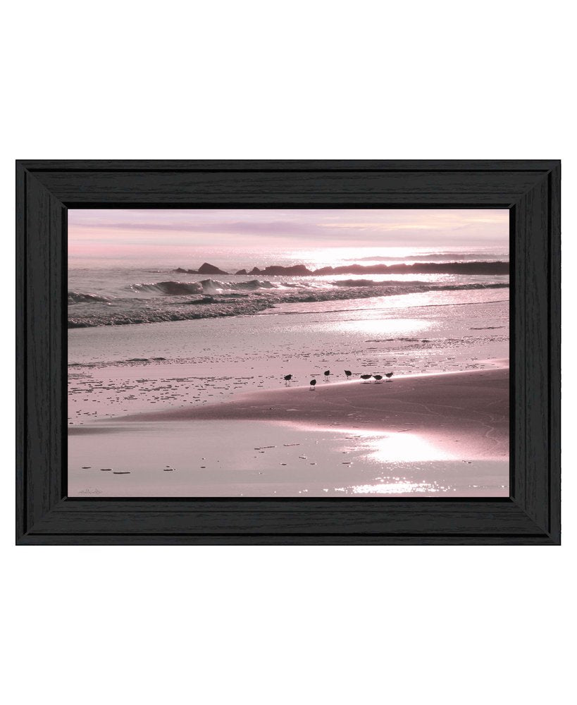 Breakfast On The Beach Black Framed Print Wall Art — view 3