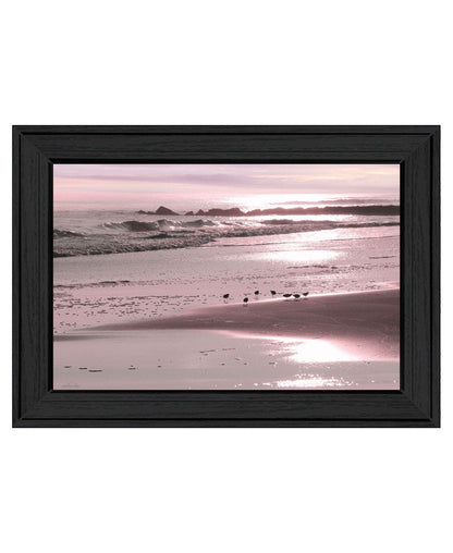 Breakfast On The Beach Black Framed Print Wall Art HomeRoots
