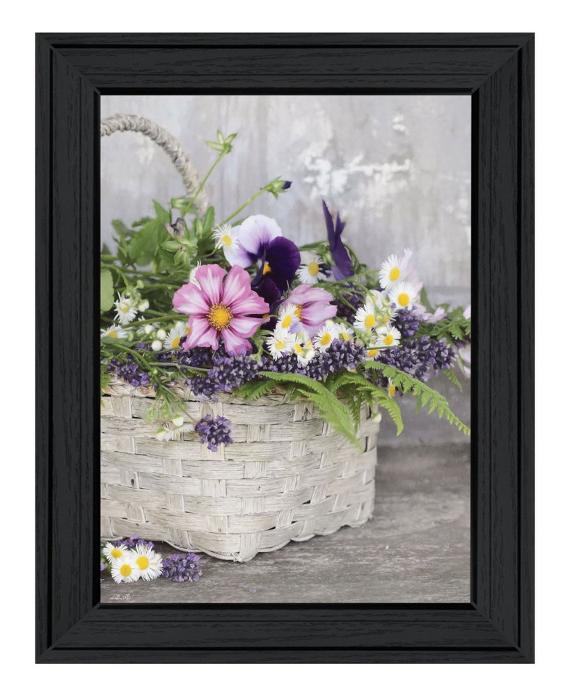 Fresh Garden Basket Black Framed Print Wall Art HomeRoots