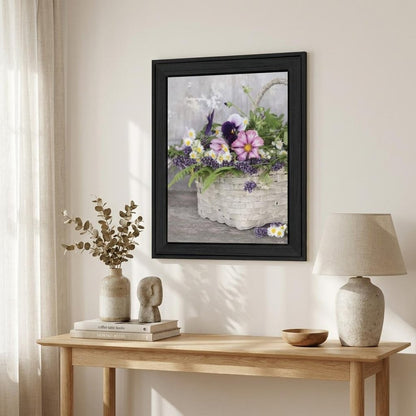 Fresh Garden Basket Black Framed Print Wall Art HomeRoots
