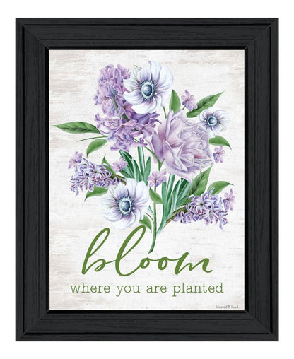 Bloom Where You Are Planted Black Framed Print Wall Art HomeRoots