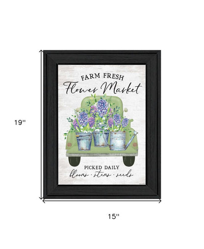 Flower Market Hyacinths Black Framed Print Wall Art HomeRoots