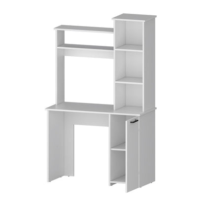 39" White Computer Desk With Hutch HomeRoots