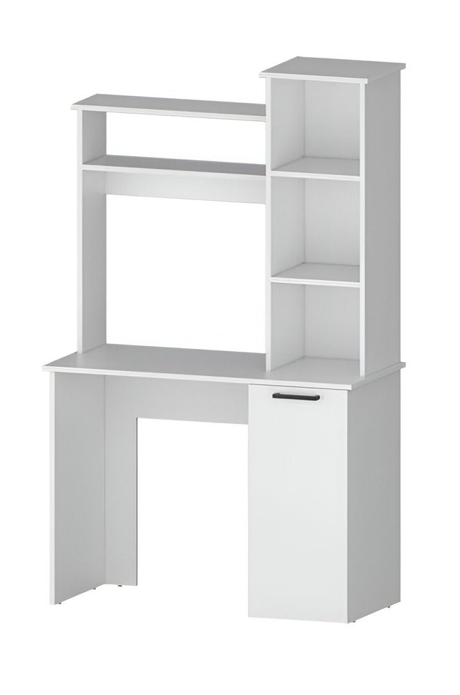 39" White Computer Desk With Hutch HomeRoots
