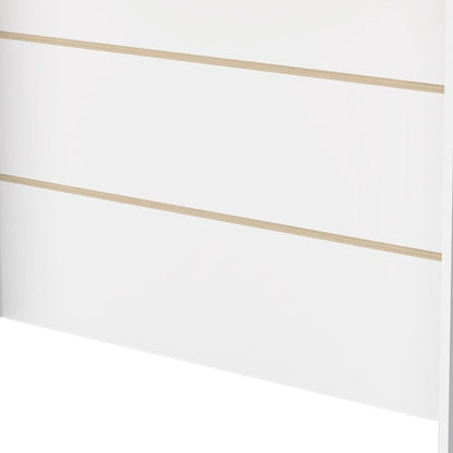 White and Natural 47" Kitchen Island With Storage HomeRoots