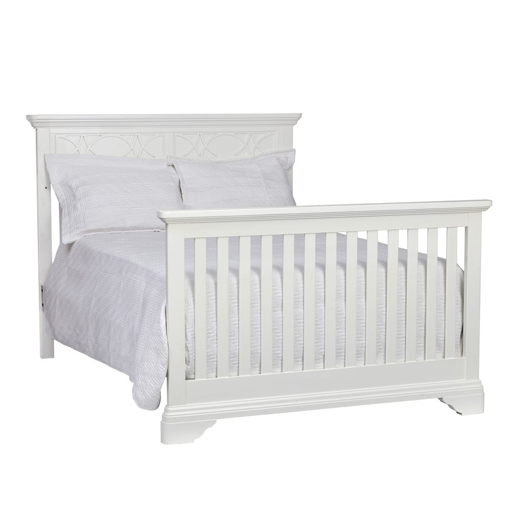 White Solid and Manufactured Wood Standard Four In One Convertible Crib HomeRoots