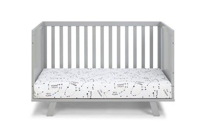 Light Gray Solid and Manufactured Wood Standard Three In One Convertible Crib HomeRoots