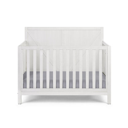 Gray Solid and Manufactured Wood Standard Four In One Convertible Crib HomeRoots