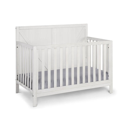Gray Solid and Manufactured Wood Standard Four In One Convertible Crib HomeRoots