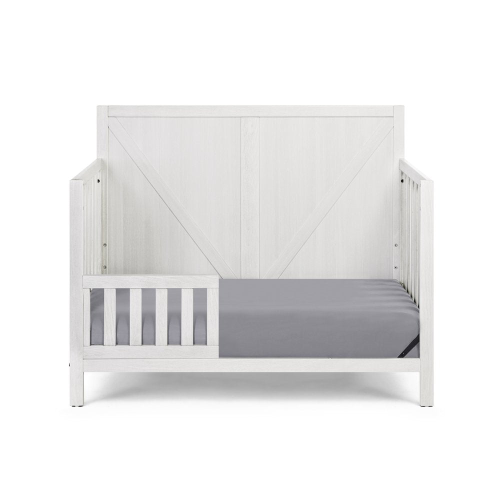 Gray Solid and Manufactured Wood Standard Four In One Convertible Crib HomeRoots