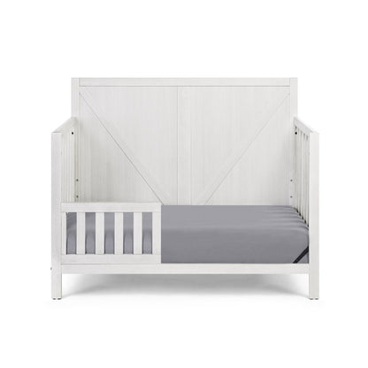 Gray Solid and Manufactured Wood Standard Four In One Convertible Crib HomeRoots