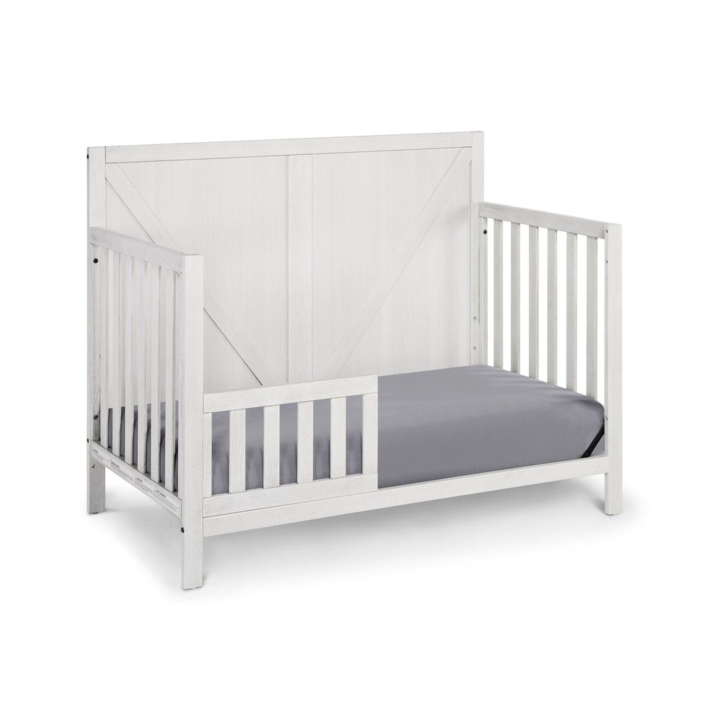 Gray Solid and Manufactured Wood Standard Four In One Convertible Crib HomeRoots