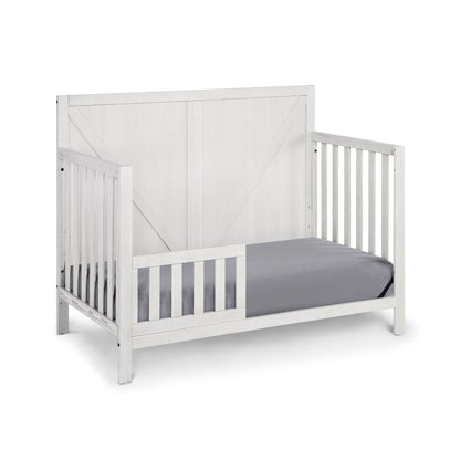 Gray Solid and Manufactured Wood Standard Four In One Convertible Crib HomeRoots